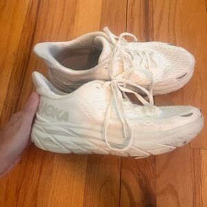 Women's Hoka “Clifton” White Athletic Shoes